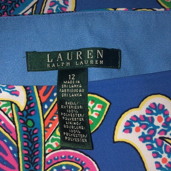 💠LAUREN RALPH LAUREN💠RUFFLED PAISLEY SKIRT💠 - Picture 9 of 9